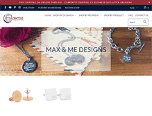 Tablet Screenshot of maxandmedesigns.com